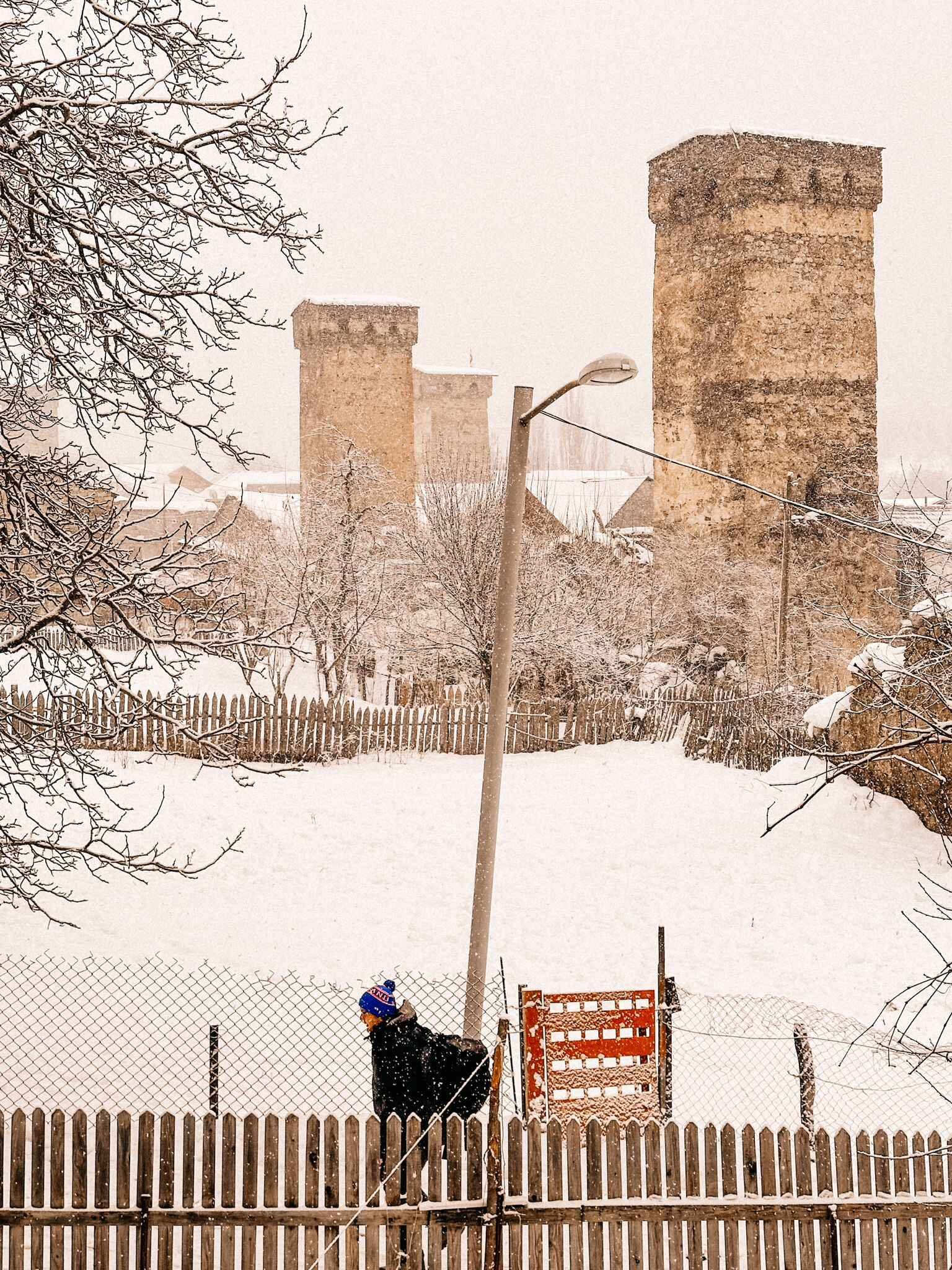 The medieval towers of Mestia, Georgia