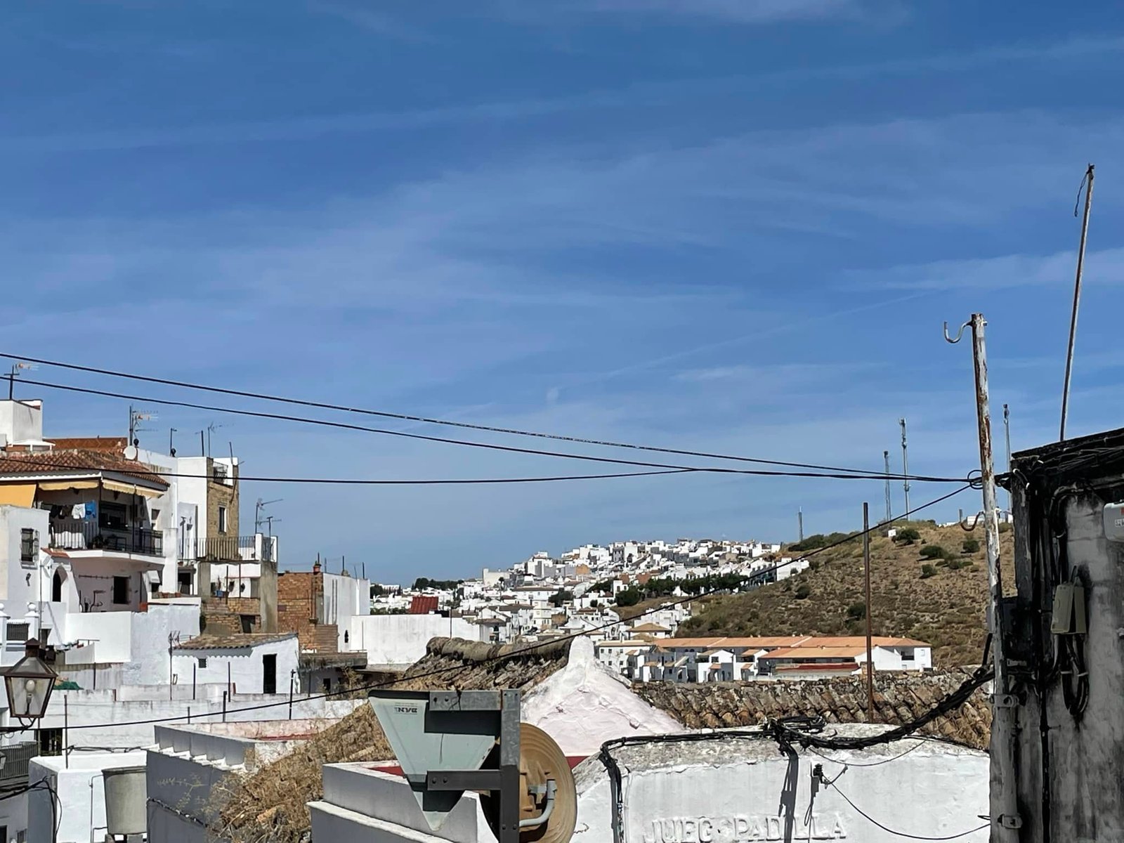 Rooftop view over the white village, Andalusia